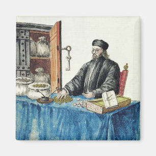 Venetian Moneylender, from an illustrated book Magnet