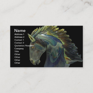 Venetian Murano Glass Horse Business Card