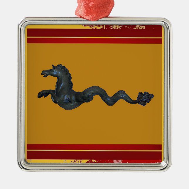 Venetian Murano Glass Horse Ornament (Front)