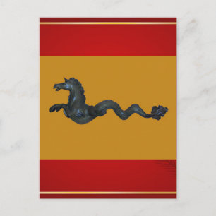 Venetian Murano Glass Horse Postcard