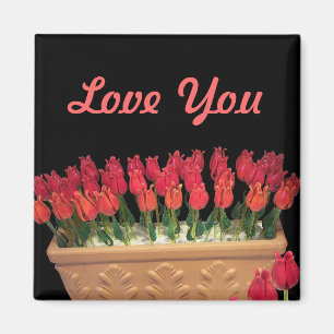 Venetian Murano Glass Roses Magnet