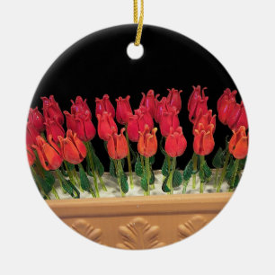 Venetian Murano Glass Roses Ornament