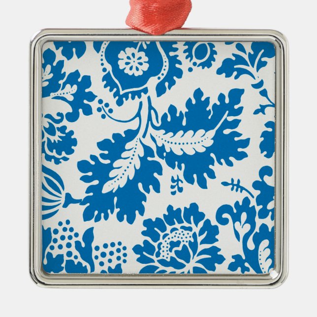 Venetian Pattern (by William Morris) Metal Ornament (Front)