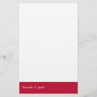 Venetian Red Banner :: Stationery
