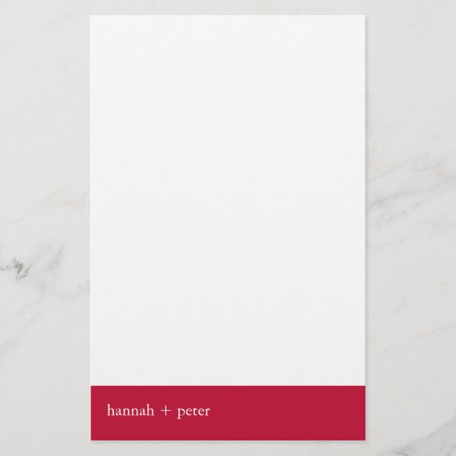 Venetian Red Banner :: Stationery (Front)
