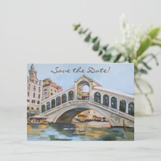 Venetian Save The Date Card