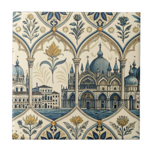 Venetian Style Ceramic Tile Luxury Italian Baroq