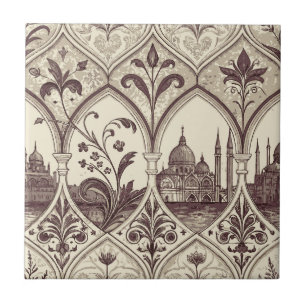 Venetian Style Ceramic Tile Luxury Italian Baroq