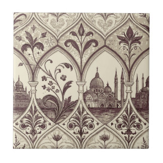 Venetian Style Ceramic Tile | Luxury Italian Baroq
