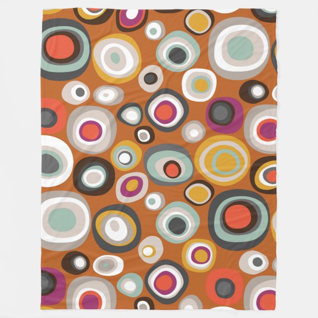 veneto boho spot amber fleece blanket (Front)