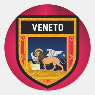 Veneto Flag Classic Round Sticker