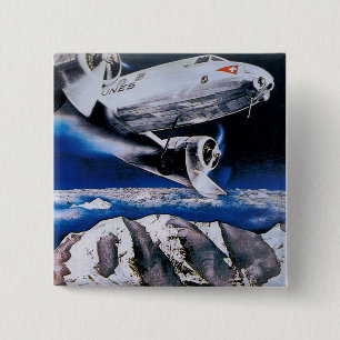 Venez En Suisse ~ Come to Switzerland 15 Cm Square Badge