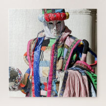 Venezia Carnivale Spectacular Colours Postcard