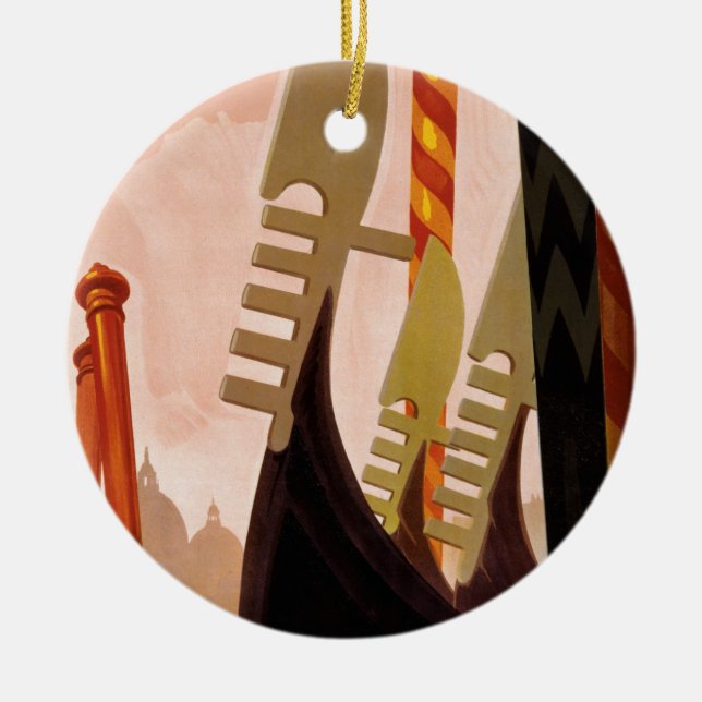 Venezia Ceramic Tree Decoration (Front)