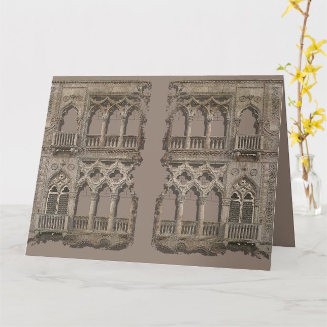 Venezia D'Oro Card (Yellow Flower)