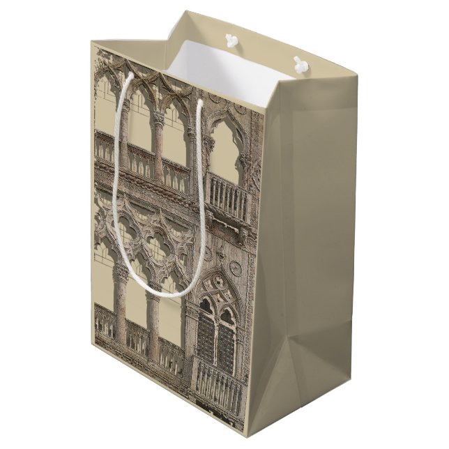 Venezia D'Oro Medium Gift Bag (Back Angled)