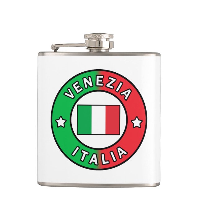 Venezia Italia Hip Flask (Front)