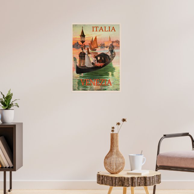 Venezia, Italia vintage travel poster (Living Room 3)