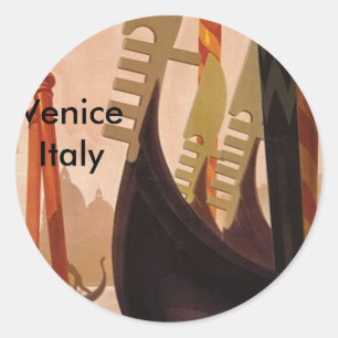 Venezia Italy, Venice Italy Classic Round Sticker