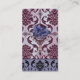 VENEZIA POINSETTIA in Plum and Purple Business Card