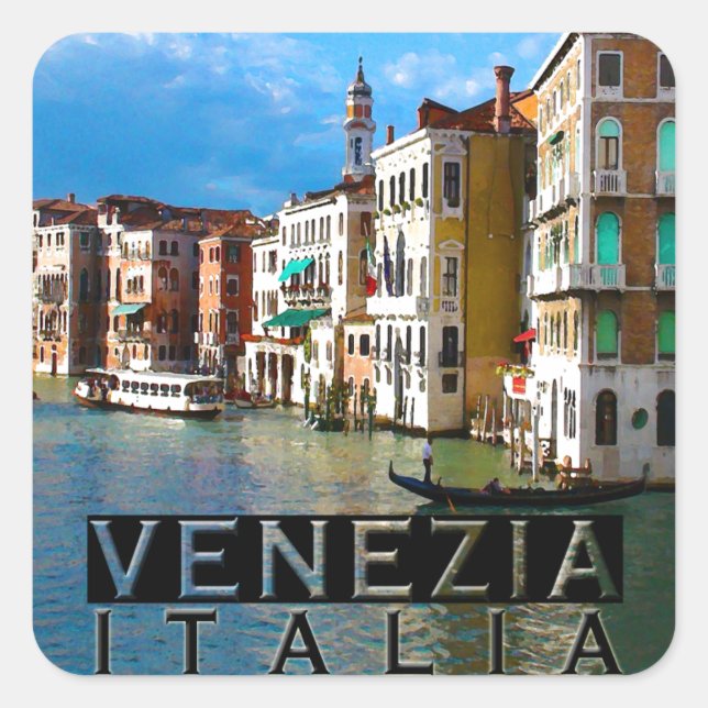 Venezia Square Sticker (Front)