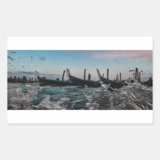 Venezia, Venice. Gondolas. Italy Rectangular Sticker
