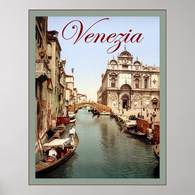 Venezia ~ Vintage Travel Poster (Front)