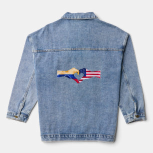 🇻 ❤️ 🇺 🇸 "Venezolano in the USA" Denim Jacket