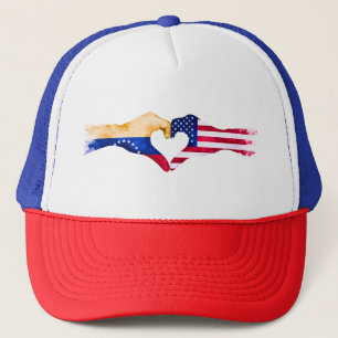 🇻 ❤️ 🇺 🇸 "Venezolano in the USA" Trucker Hat