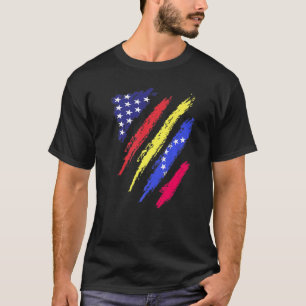 Venezuela American Grown Flag USA Patriot Heritage T-Shirt