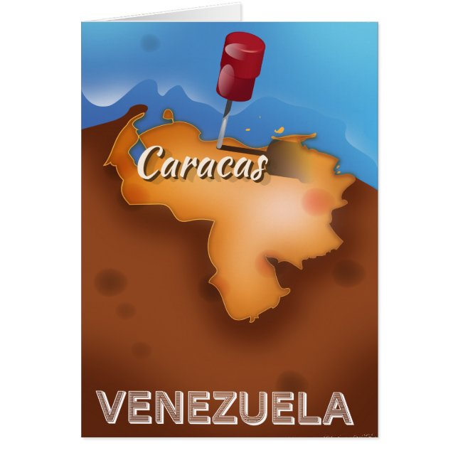 venezuela, Caracas vintage travel poster (Front)