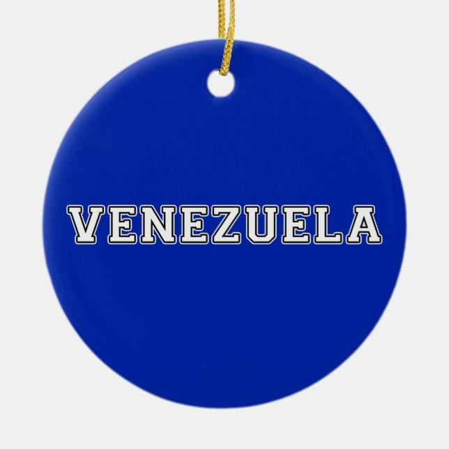 Venezuela Ceramic Ornament (Front)