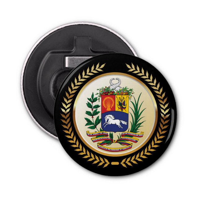 Venezuela Coat of Arms Bottle Opener (Front)