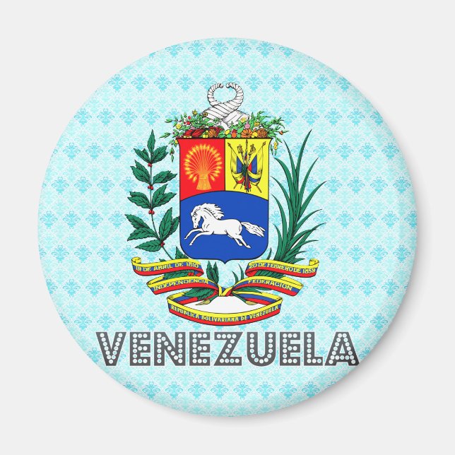 Venezuela Coat of Arms Magnet (Front)