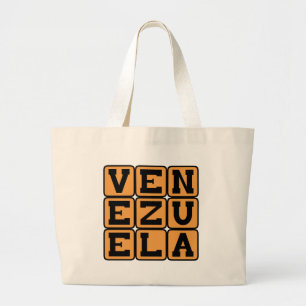 Venezuela, Country in South America Large Tote Bag
