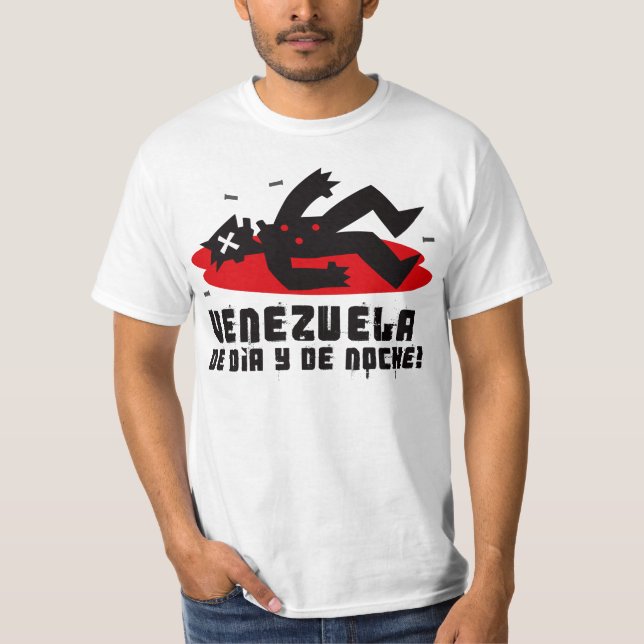 VENEZUELA DE DIA Y DE NOCHE T-Shirt (Front)