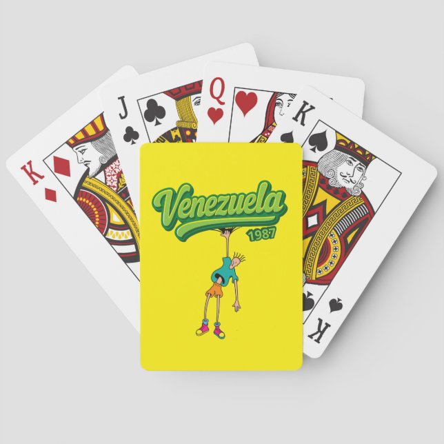 Venezuela Design 1987 – Retro 80s style Playing Cards (Back)