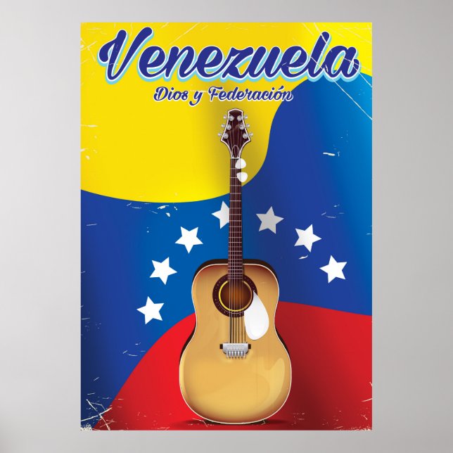 Venezuela Dios y Federación Travel poster (Front)