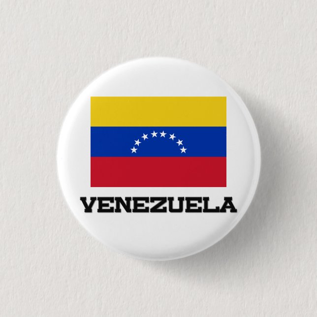 Venezuela Flag 3 Cm Round Badge (Front)