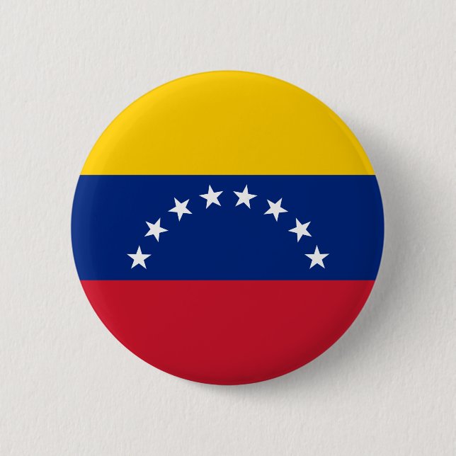 Venezuela Flag 6 Cm Round Badge (Front)
