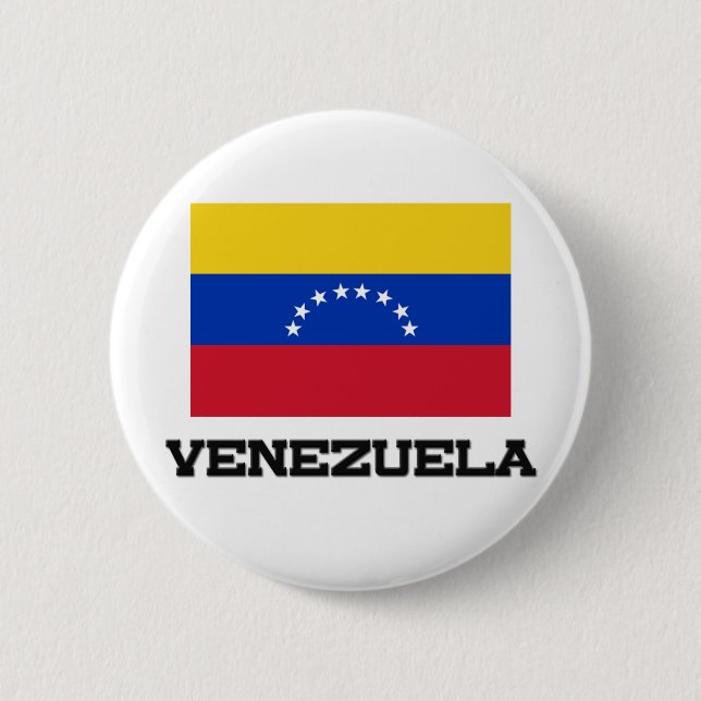Venezuela Flag 6 Cm Round Badge (Front)