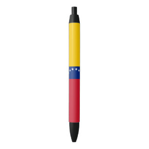 Venezuela Flag Black Ink Pen