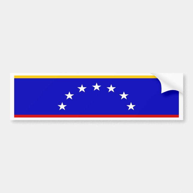 Venezuela Flag Bumper Sticker (Front)