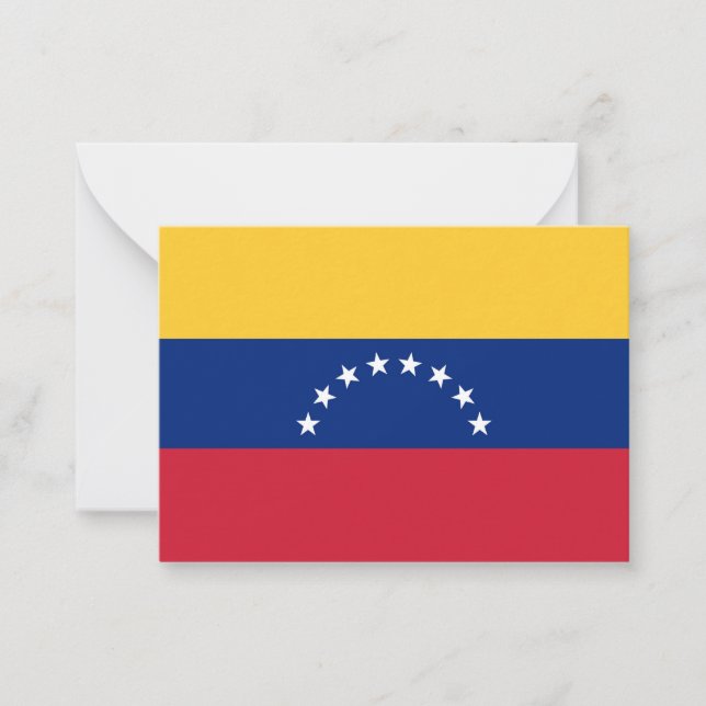 Venezuela flag card (Front)