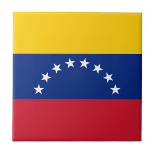 Venezuela flag ceramic tile