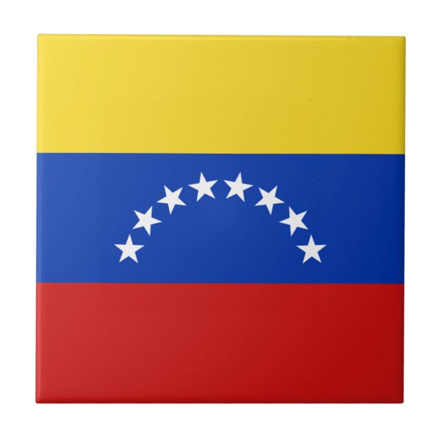 Venezuela Flag Ceramic Tile (Front)