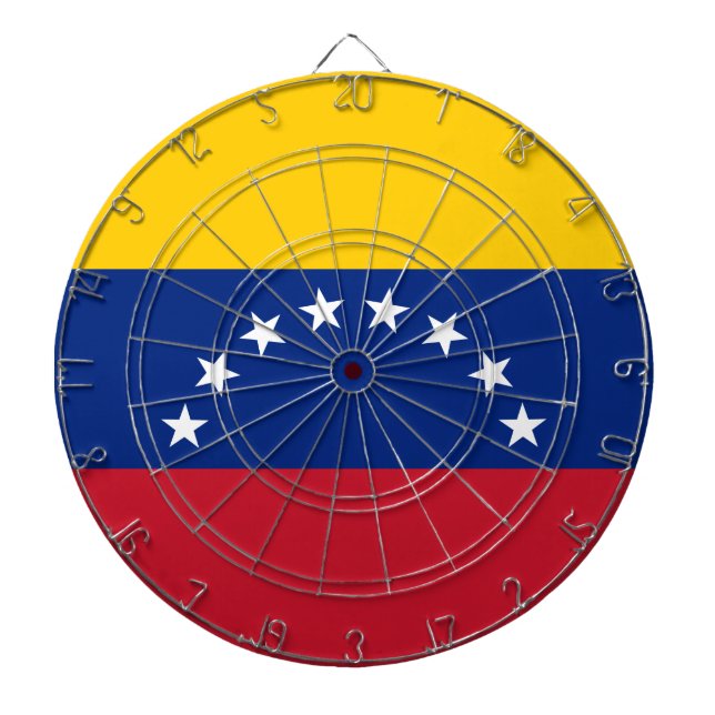 Venezuela flag dartboard (Front)