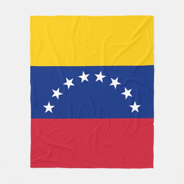 Venezuela flag fleece blanket (Front)