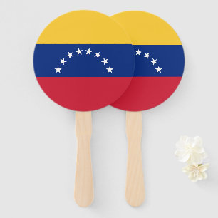 Venezuela flag hand fan