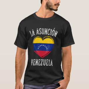 Venezuela Flag Heart La Asuncion City T-Shirt